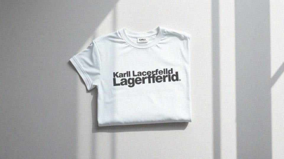 Co to jest duże logo w T-shirtach Karl Lagerfeld?