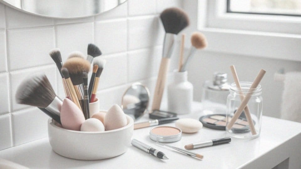 Jakie akcesoria do makijażu uzupełniają korzystanie z pędzli?