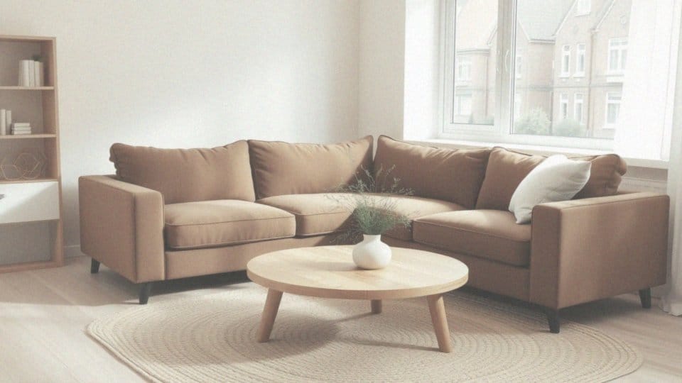 Salon z brązowym narożnikiem – inspiracje i aranżacje dla wnętrza